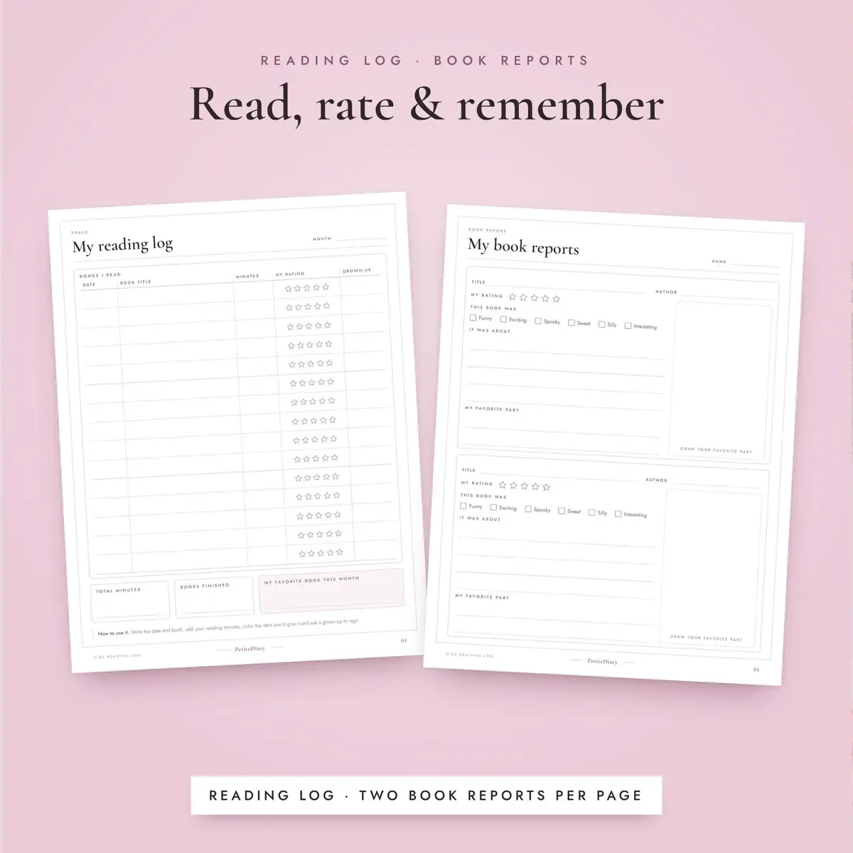 Reading Log for Kids, image 4