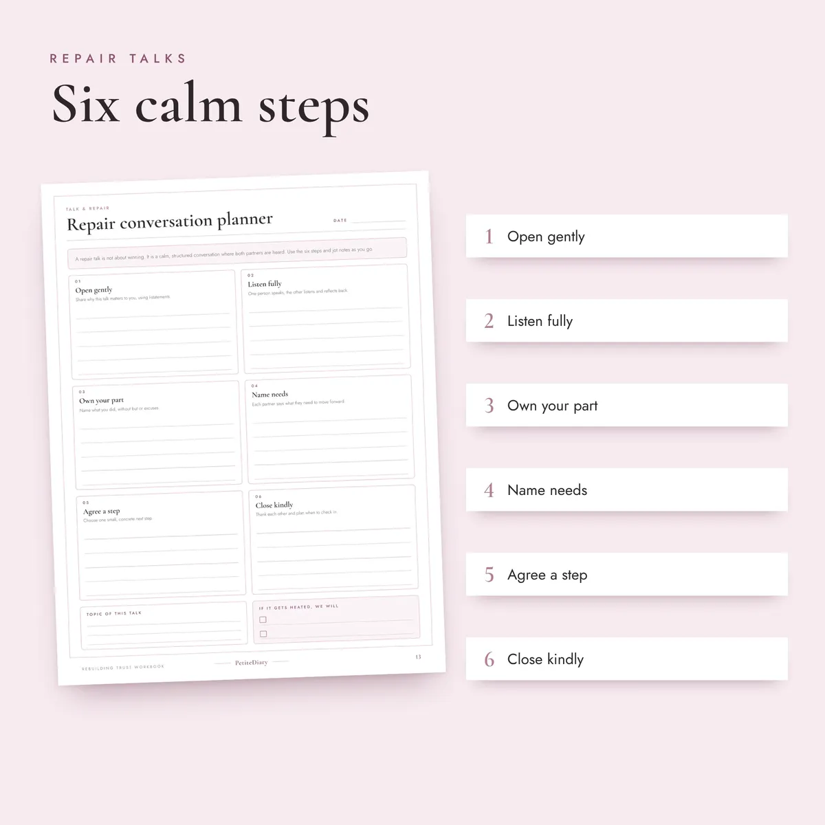 Rebuilding Trust Workbook for Couples, image 3