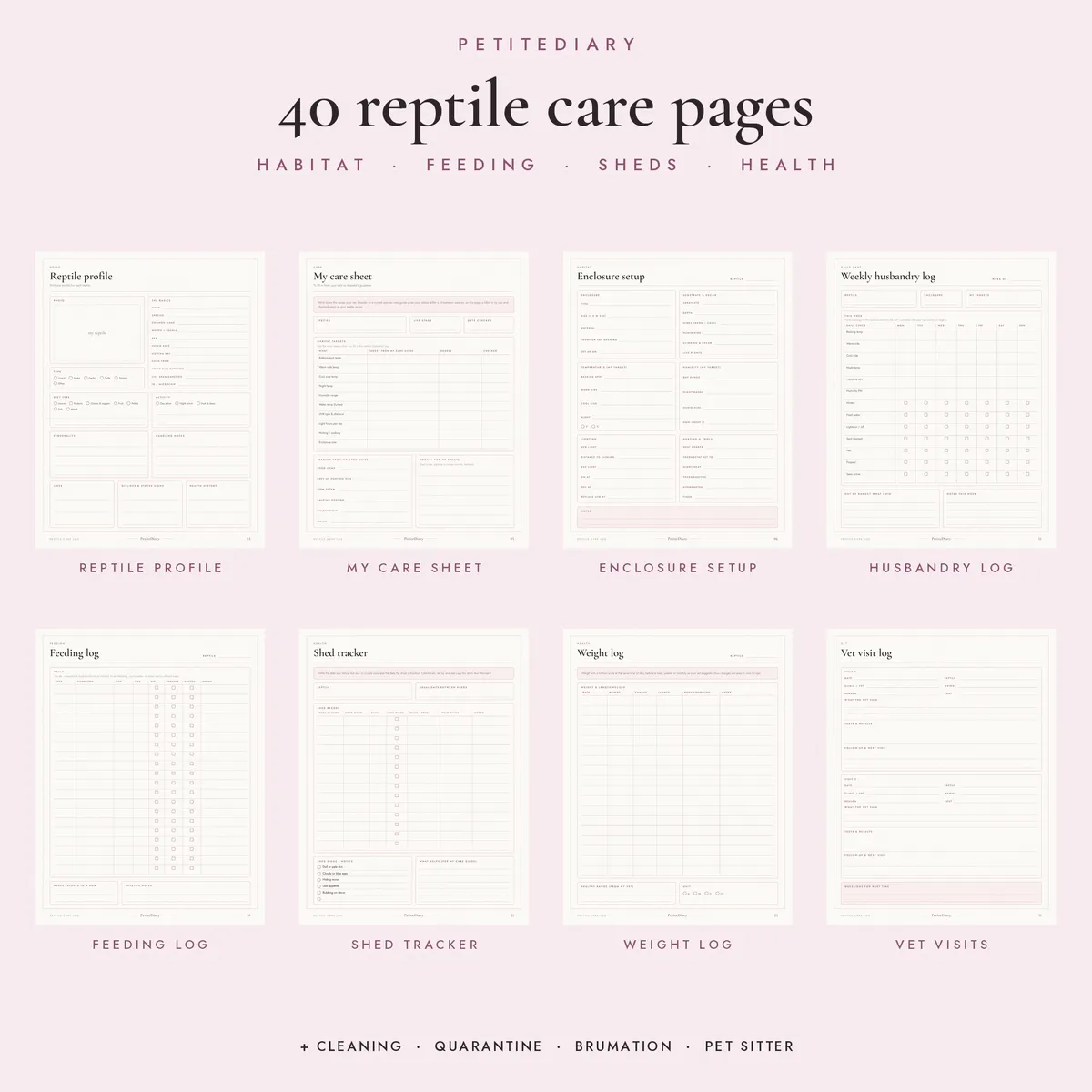 Reptile Care Log, image 2