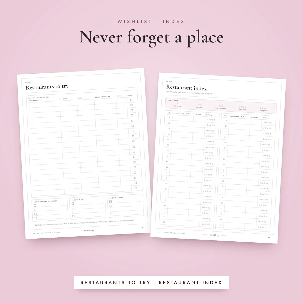 Restaurant Journal, image 4