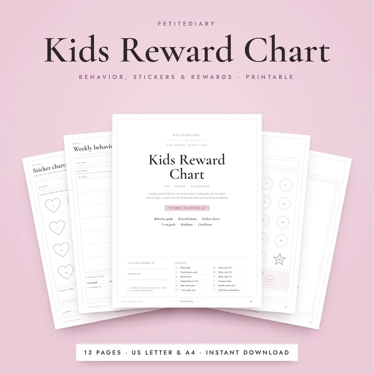 Reward Chart for Kids