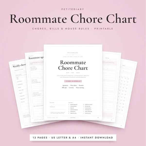 Roommate Chore Chart