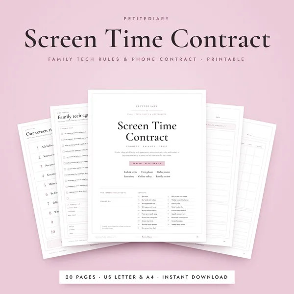 Screen Time Contract