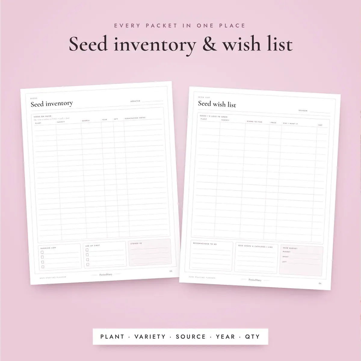Seed Starting Planner, image 4