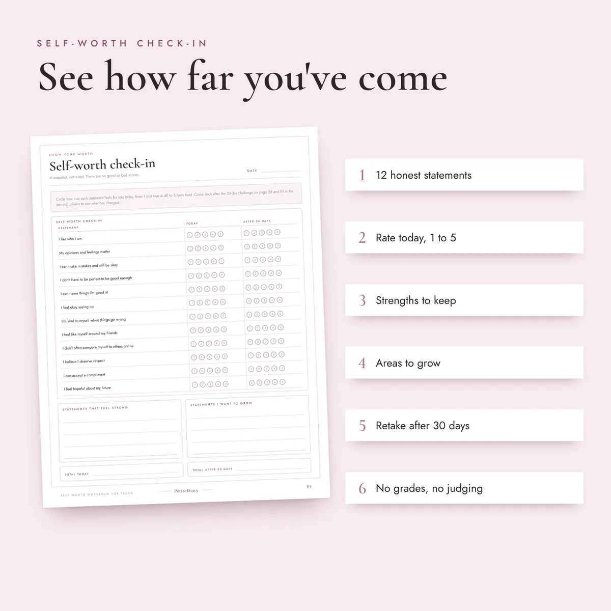 Self Esteem Workbook for Teens, image 3