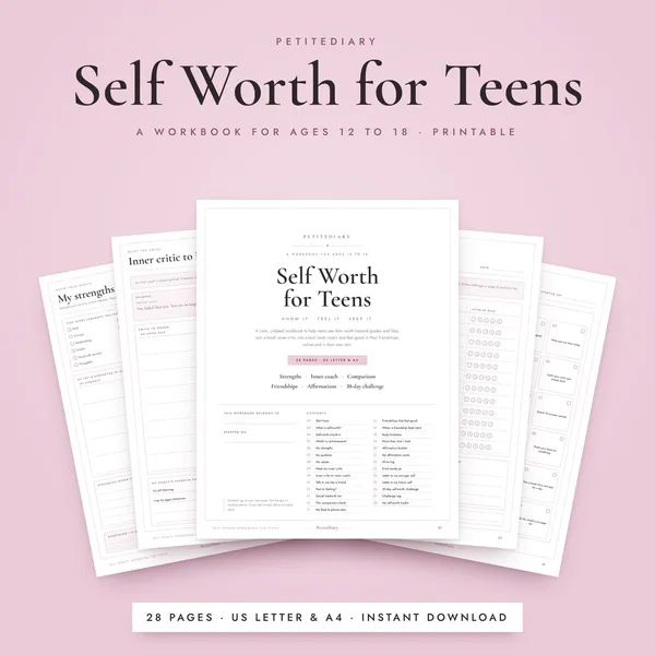 Self Esteem Workbook for Teens