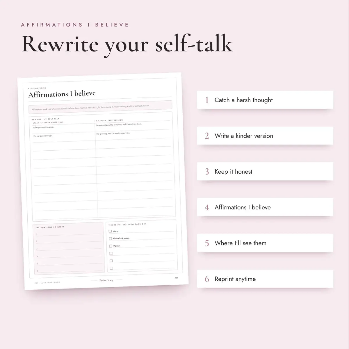 Self Love Workbook, image 3