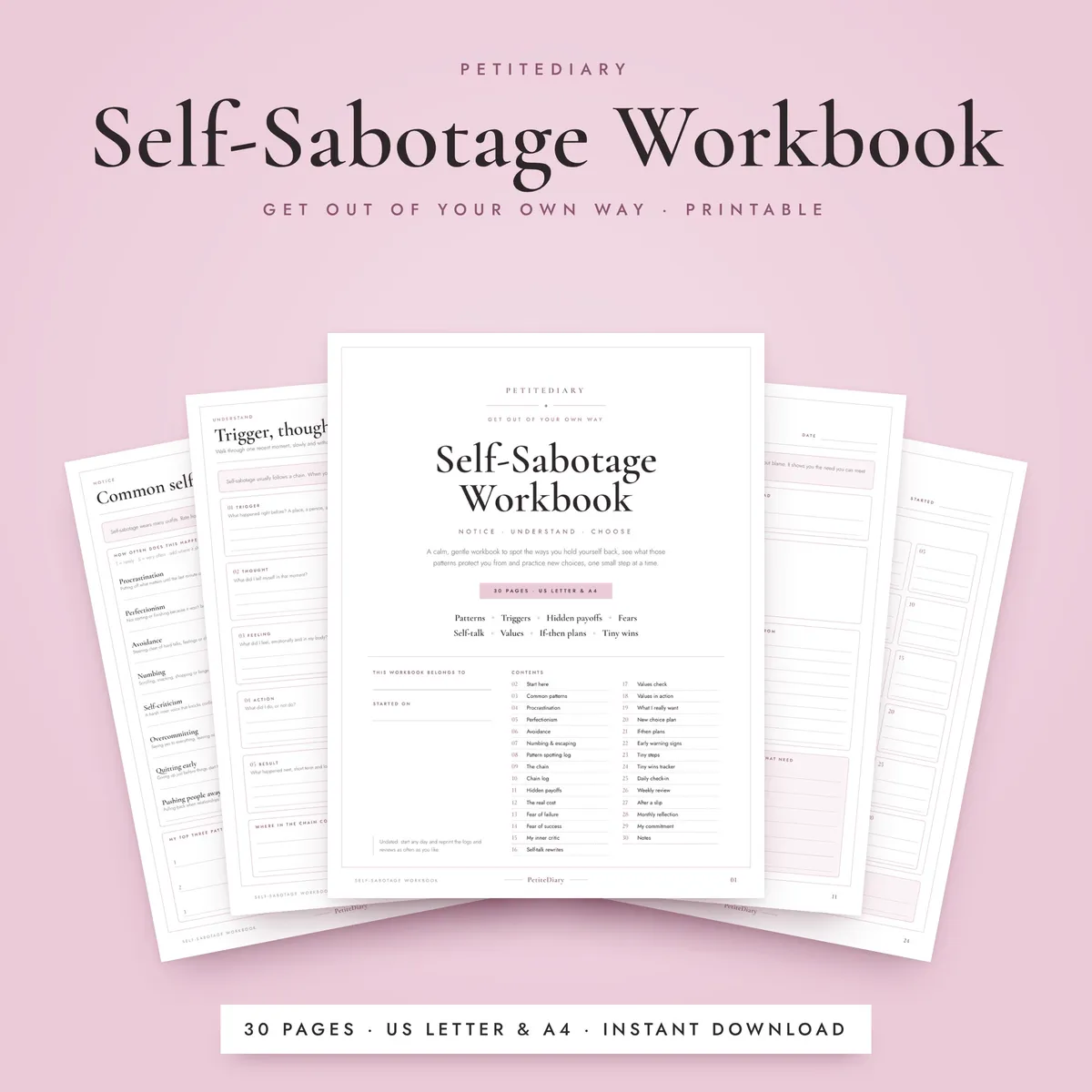 Self Sabotage Workbook
