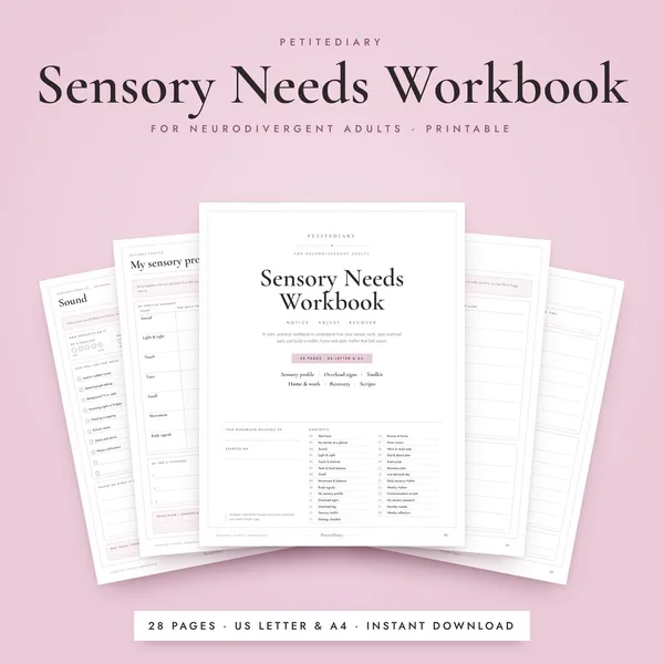 Sensory Processing Workbook for Neurodivergent Adults