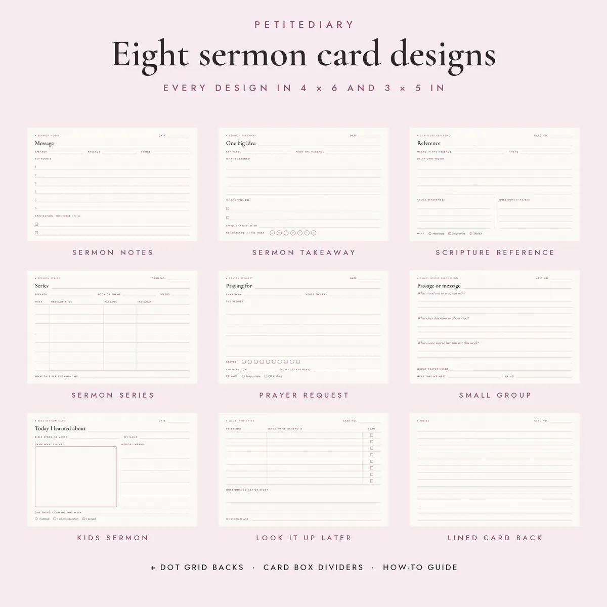 Sermon Notes Cards, image 2