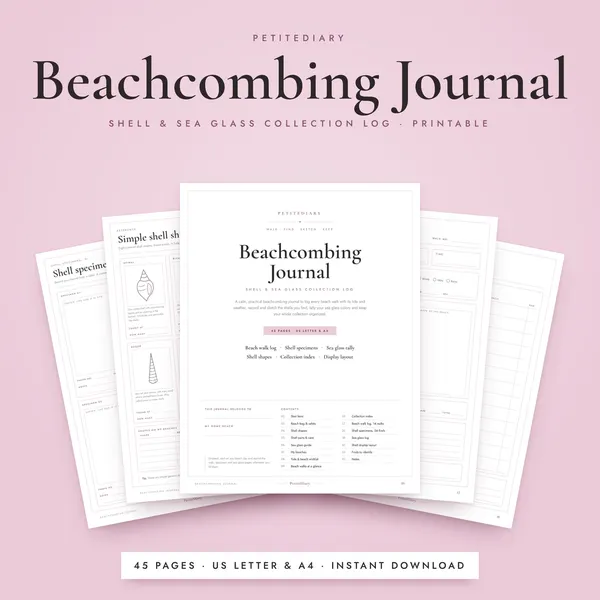 Beachcombing & Shell Collection Journal
