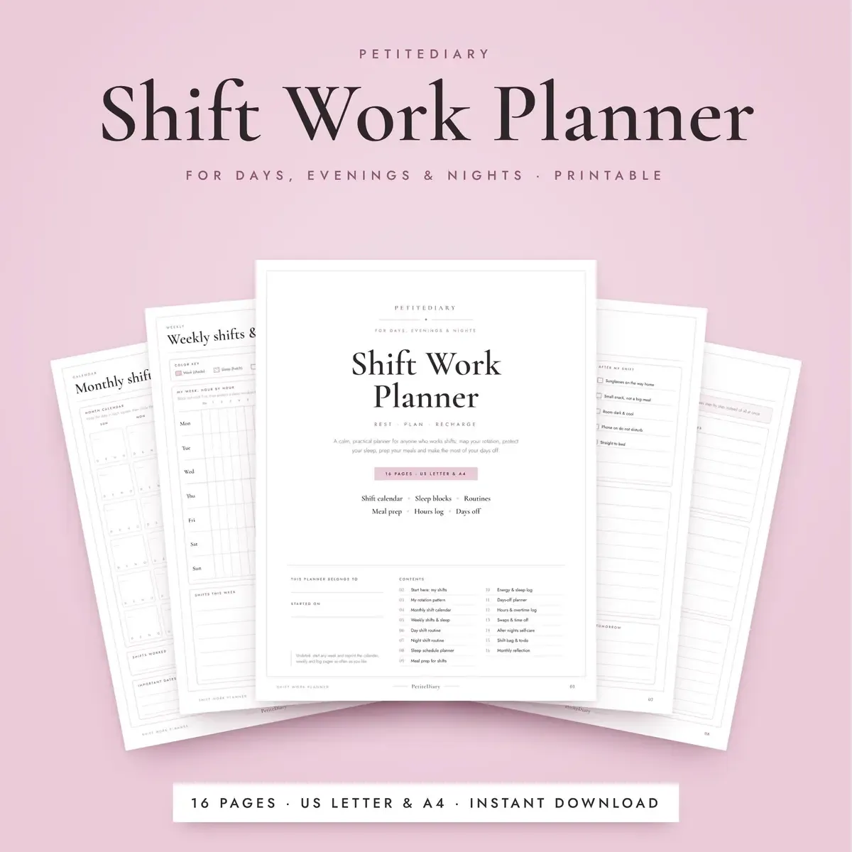 Shift Work Planner