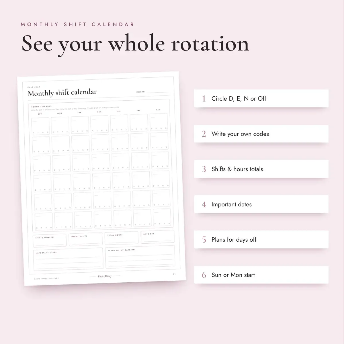 Shift Work Planner, image 3