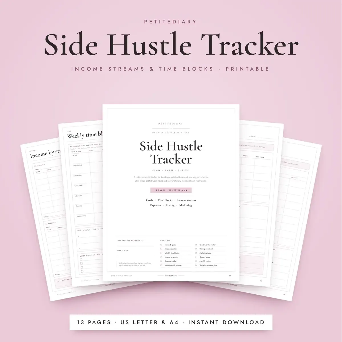 Side Hustle Planner