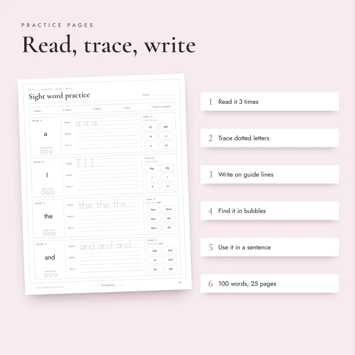 Sight Words for Kindergarten to 2nd Grade, image 3