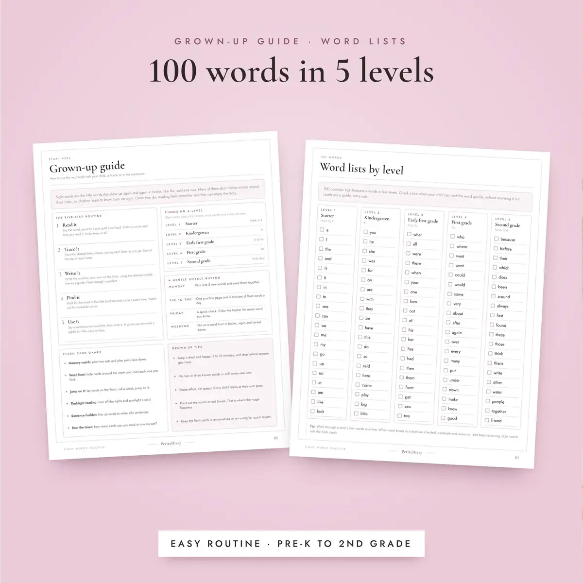 Sight Words for Kindergarten to 2nd Grade, image 4