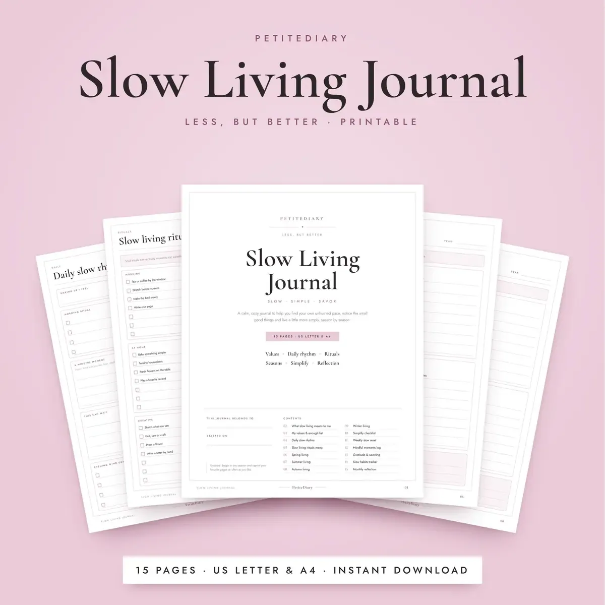 Slow Living Journal