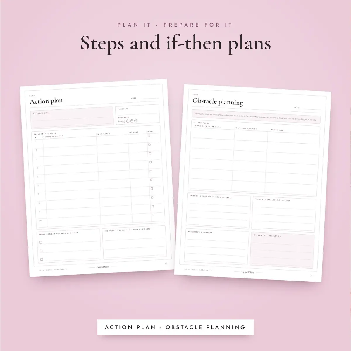 SMART Goals Worksheet, image 4