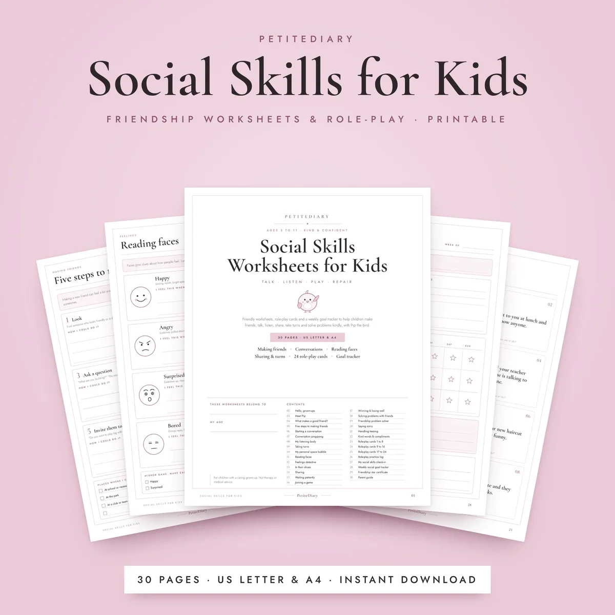 Social Skills Worksheets for Kids