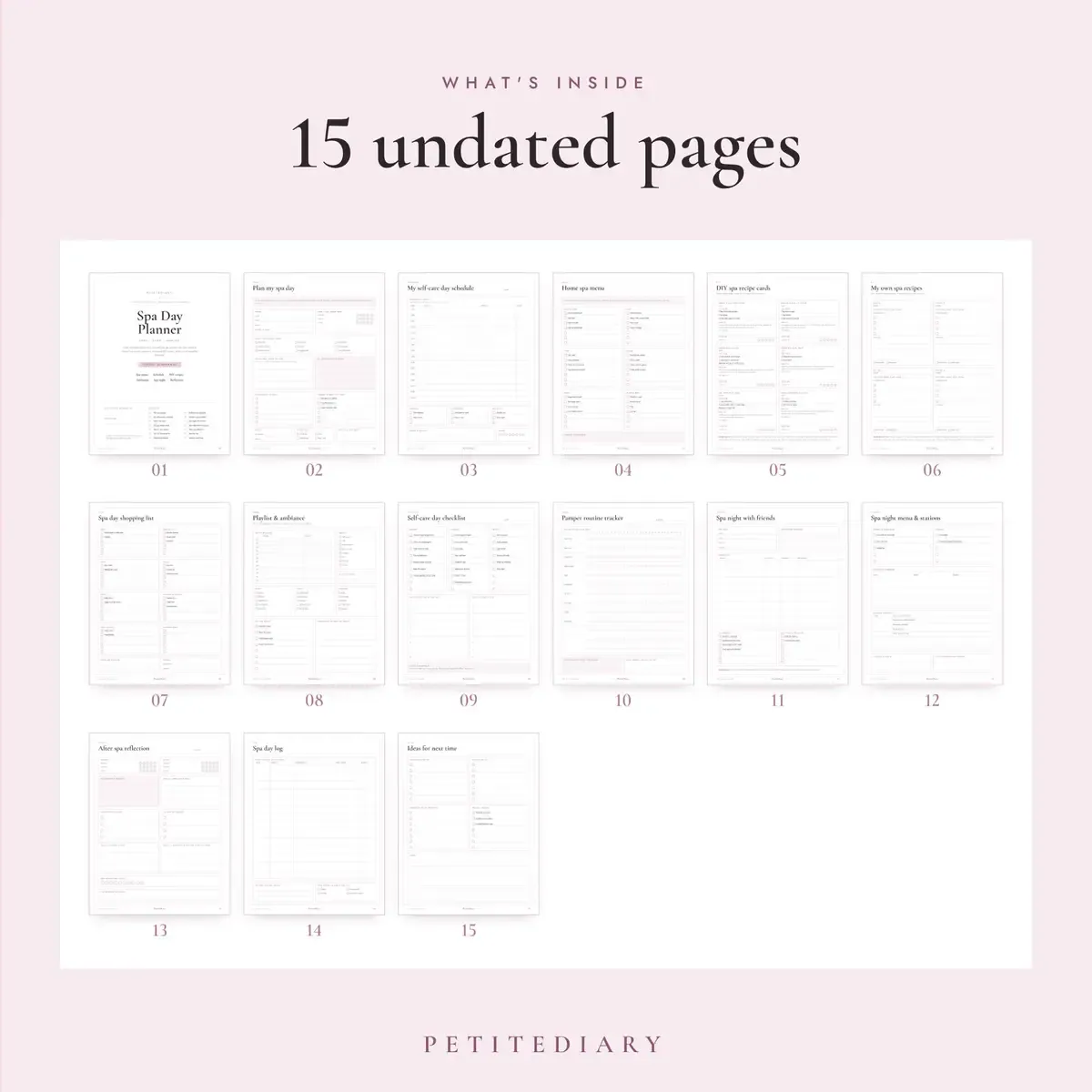 Spa Day Planner, image 2