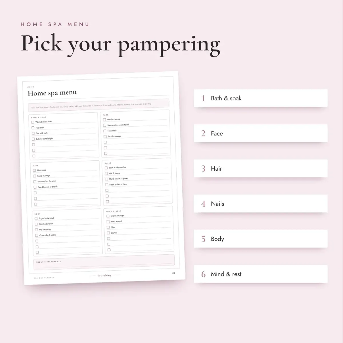 Spa Day Planner, image 3