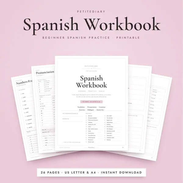 Spanish Workbook for Beginners