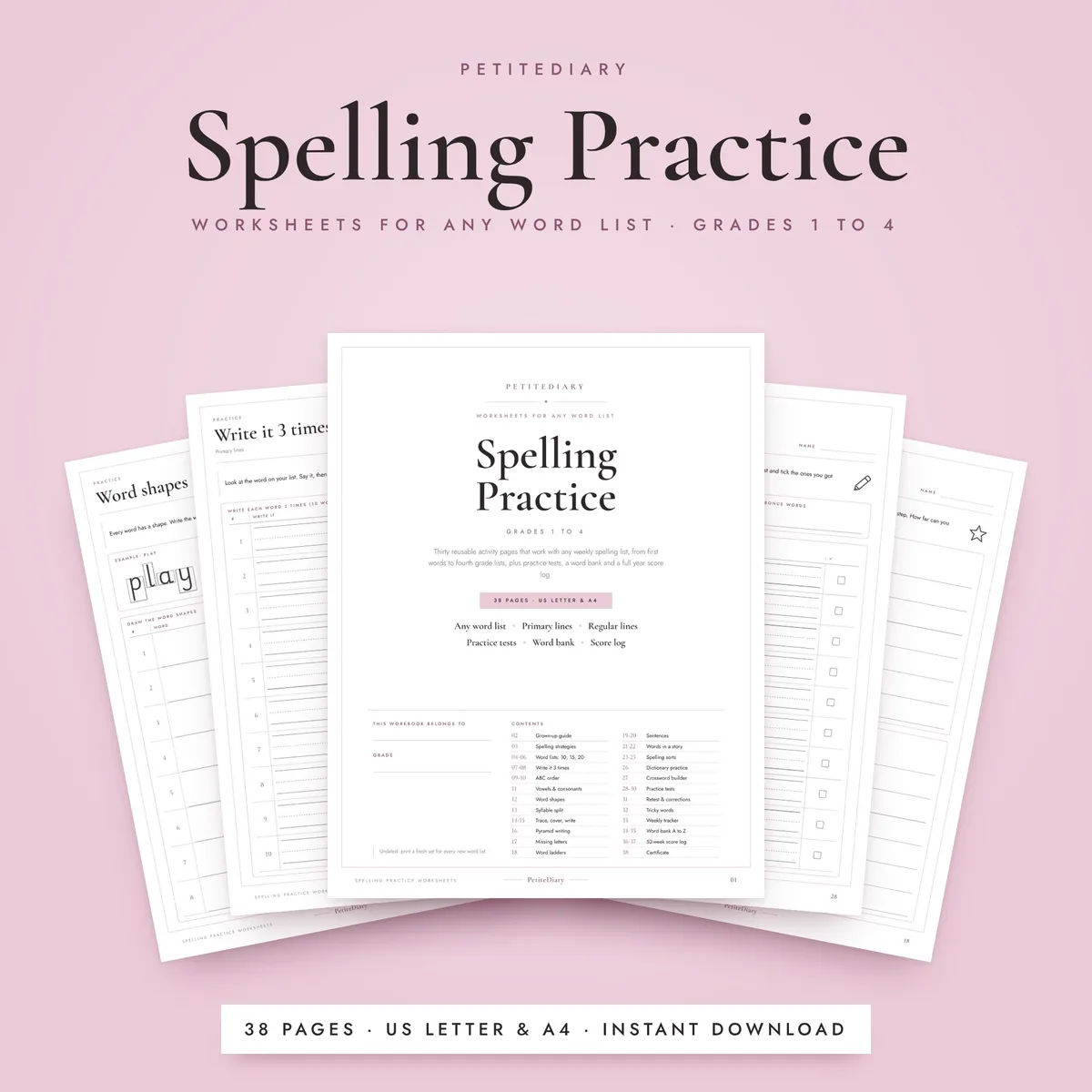Spelling Practice Worksheets