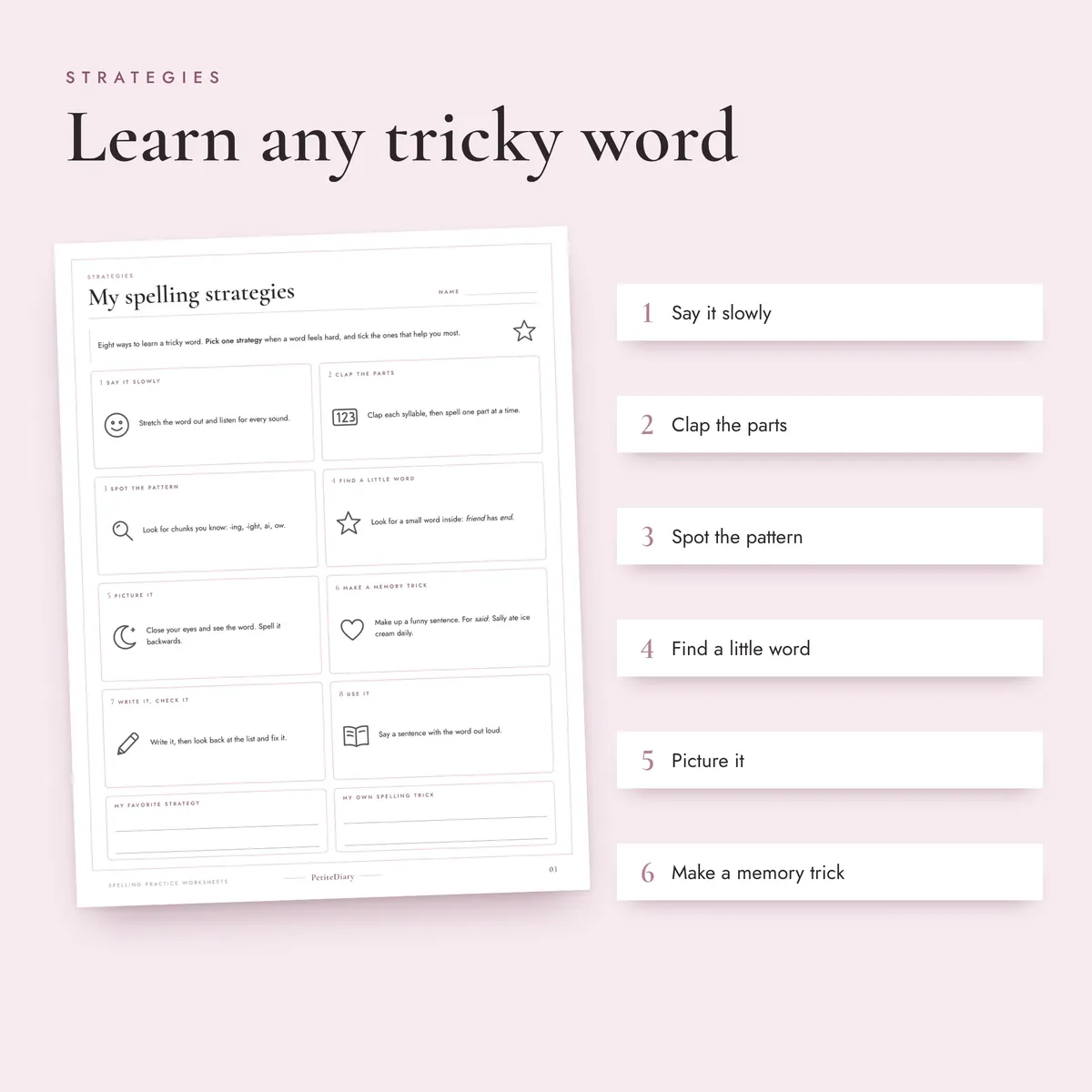 Spelling Practice Worksheets, image 3