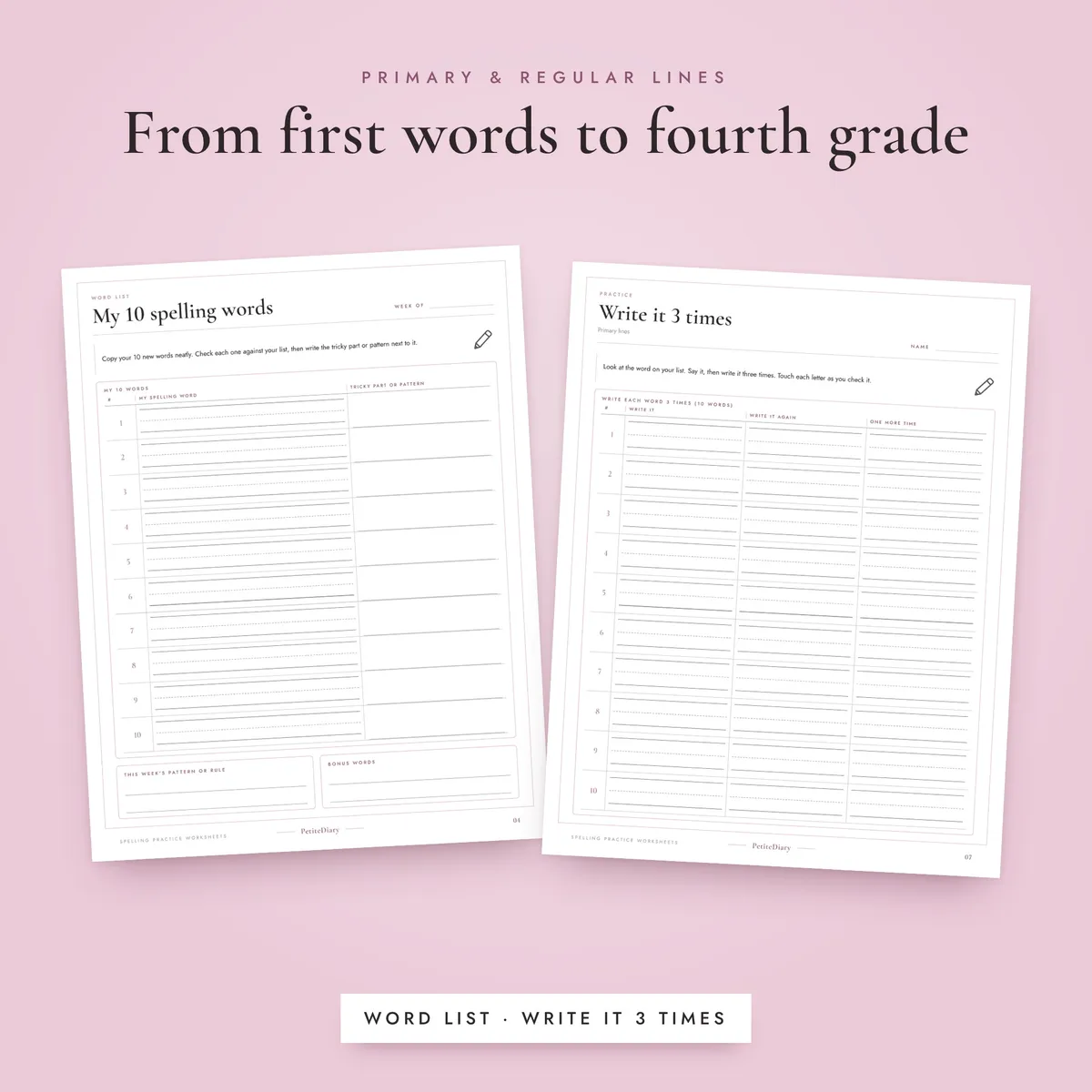 Spelling Practice Worksheets, image 4