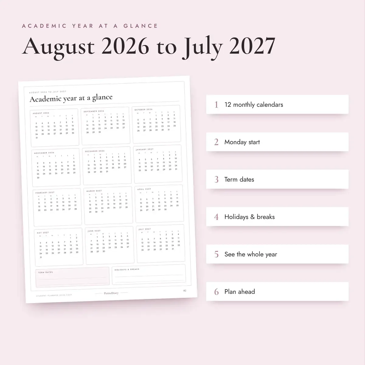 Student Planner 2026-2027, image 3