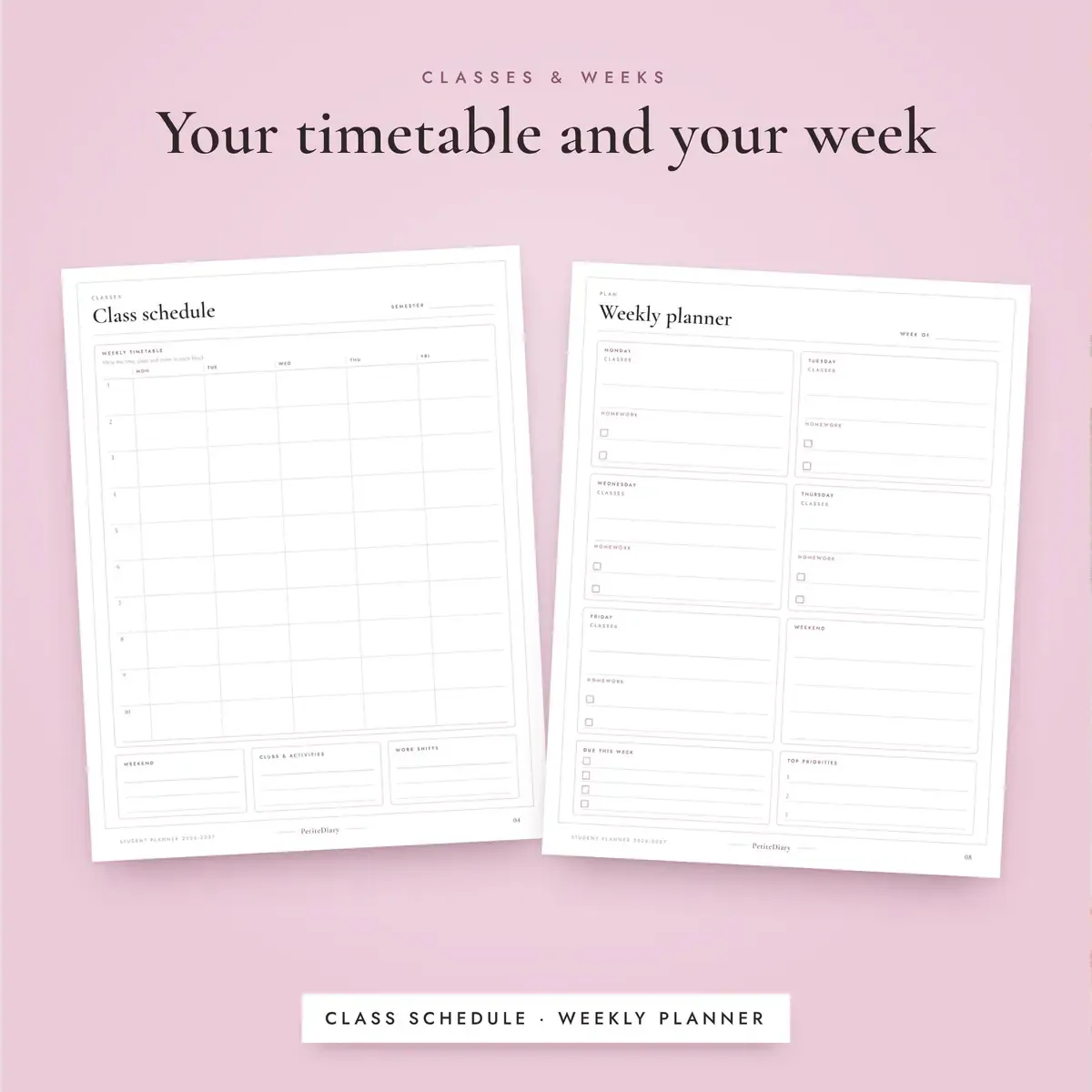 Student Planner 2026-2027, image 4