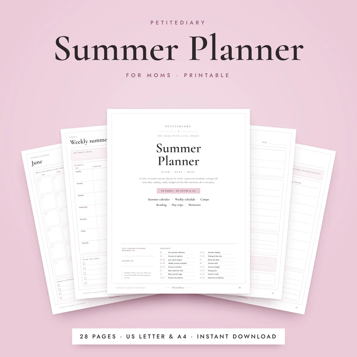 Summer Planner for Moms