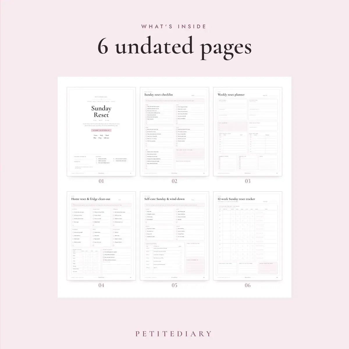 Sunday Reset Checklist, image 2