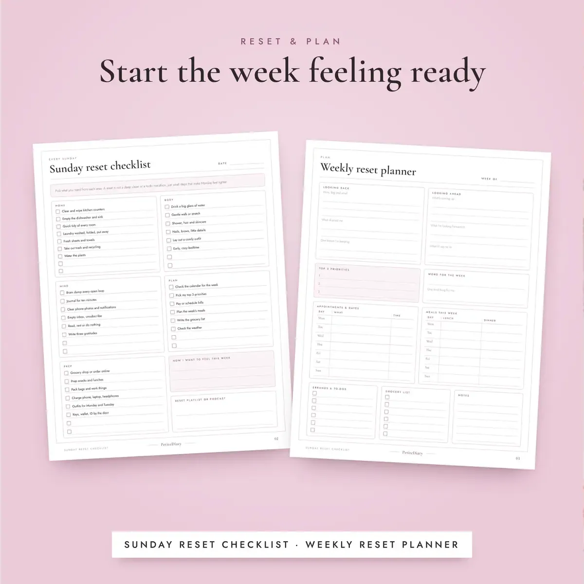 Sunday Reset Checklist, image 4