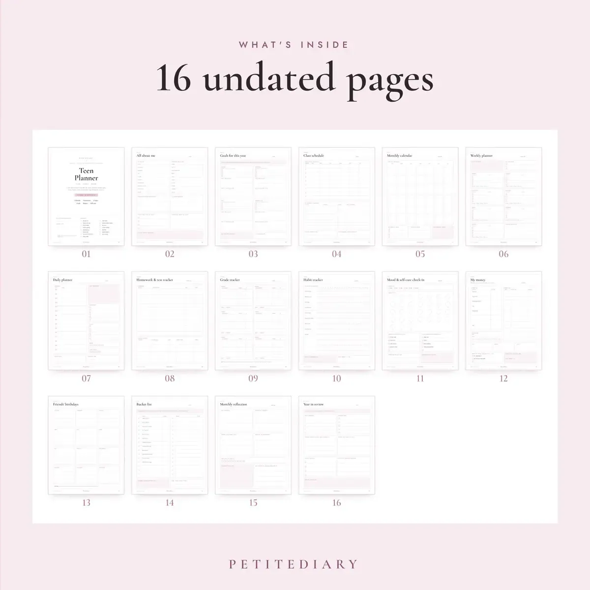 Teen Planner for High School Students, image 2