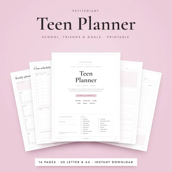 Teen Planner for High School Students