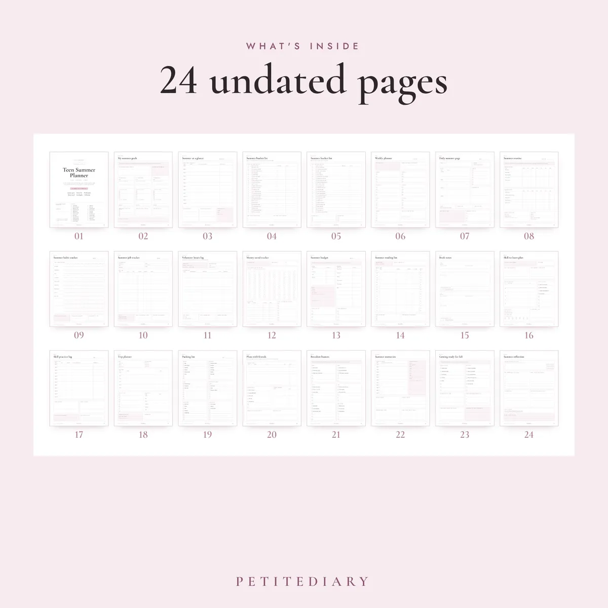 Teen Summer Planner, image 2