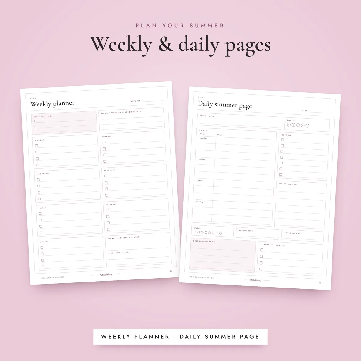 Teen Summer Planner, image 4