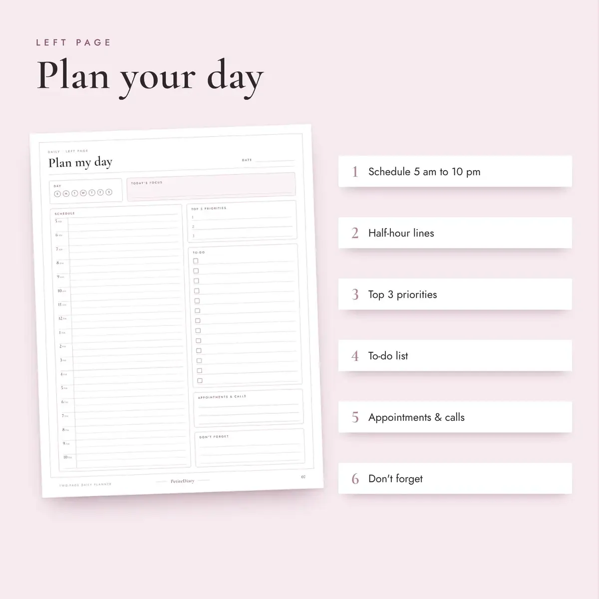 Two Page Daily Planner, image 3