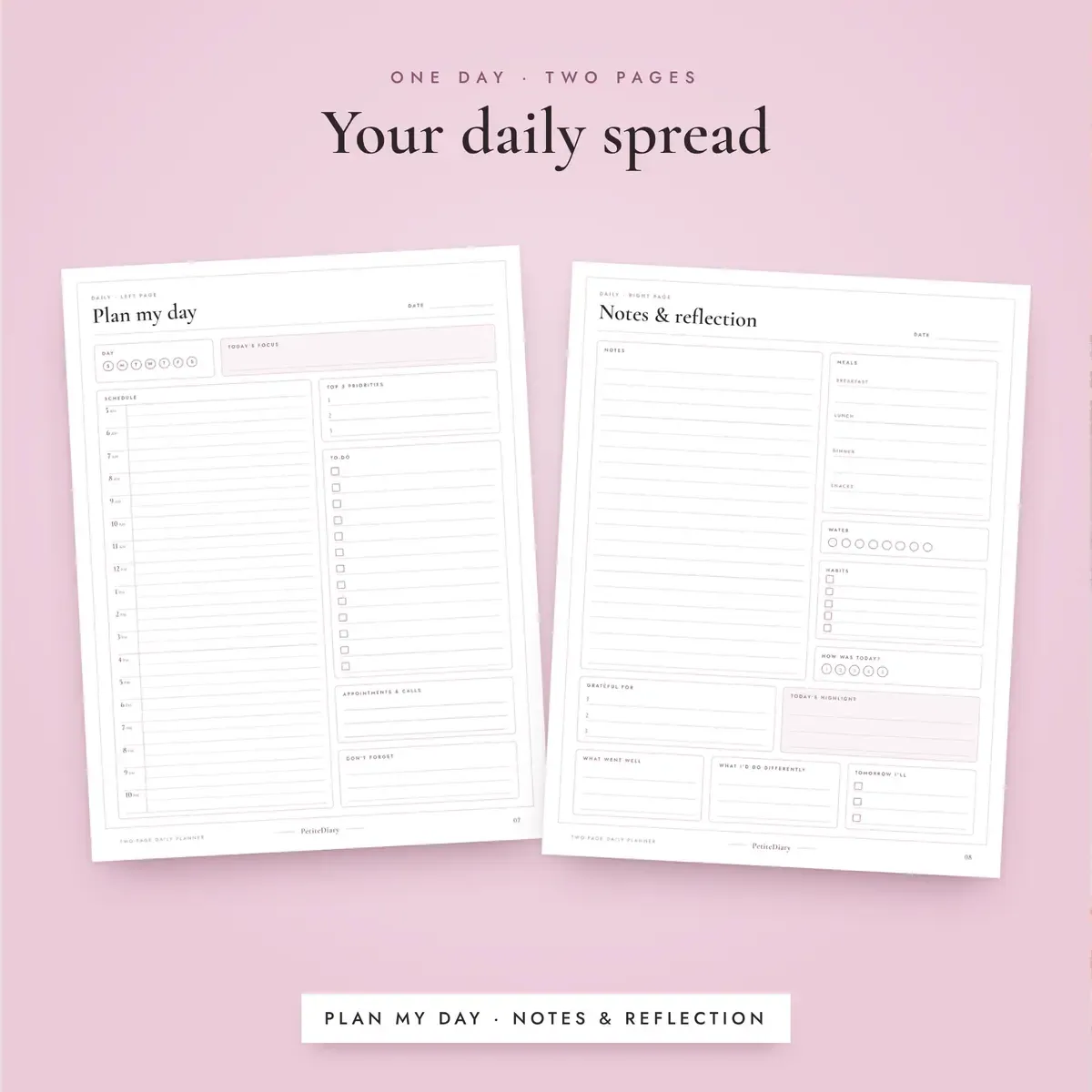 Two Page Daily Planner, image 4