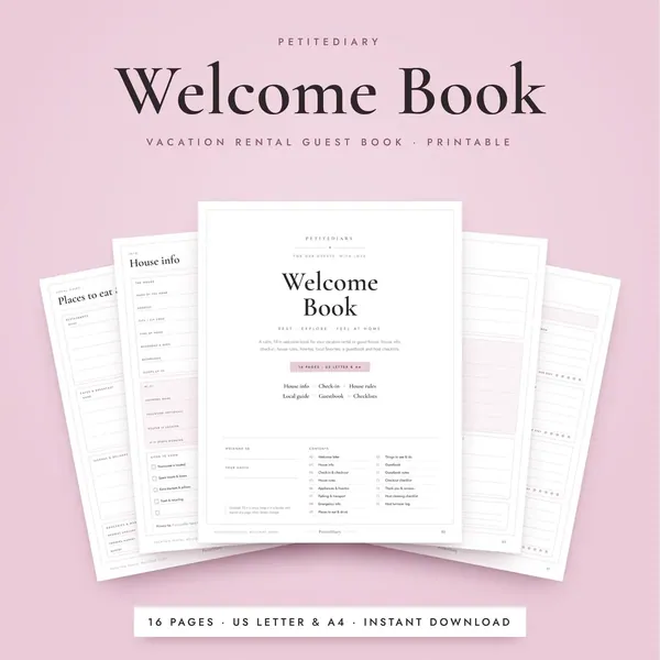 Vacation Rental Welcome Book