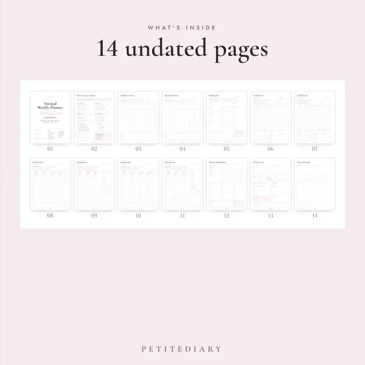 Vertical Weekly Planner, image 2