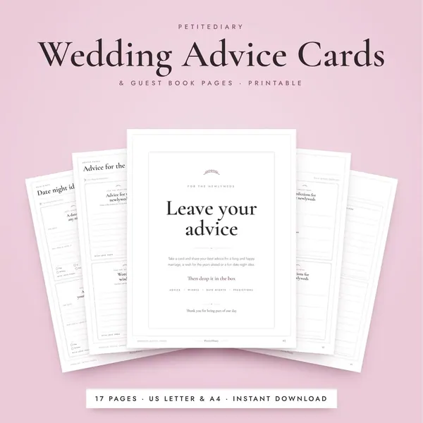 Wedding Advice Cards