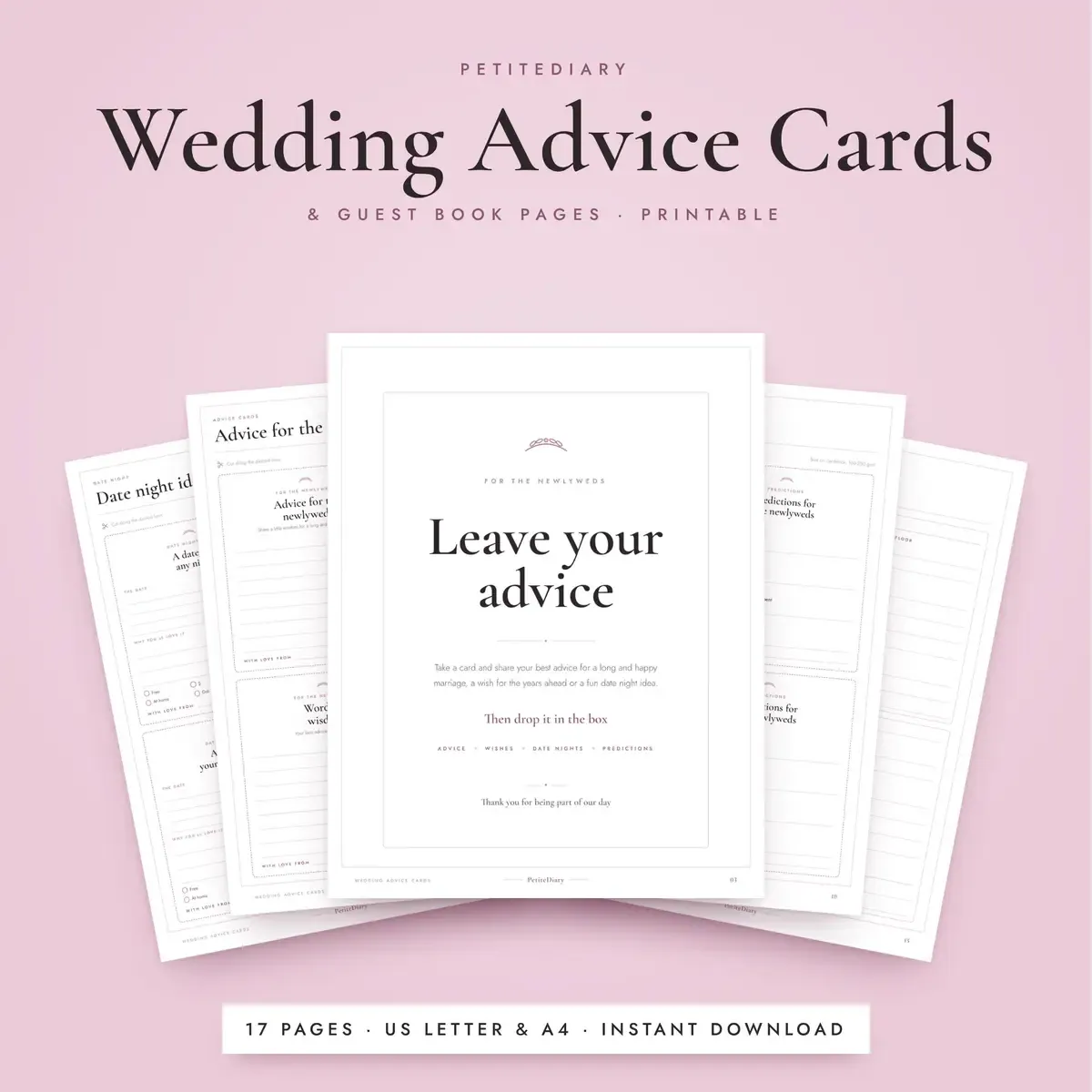 Wedding Advice Cards
