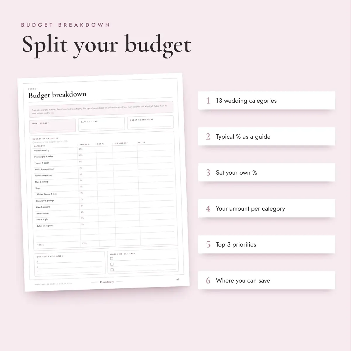 Wedding Budget Planner, image 3