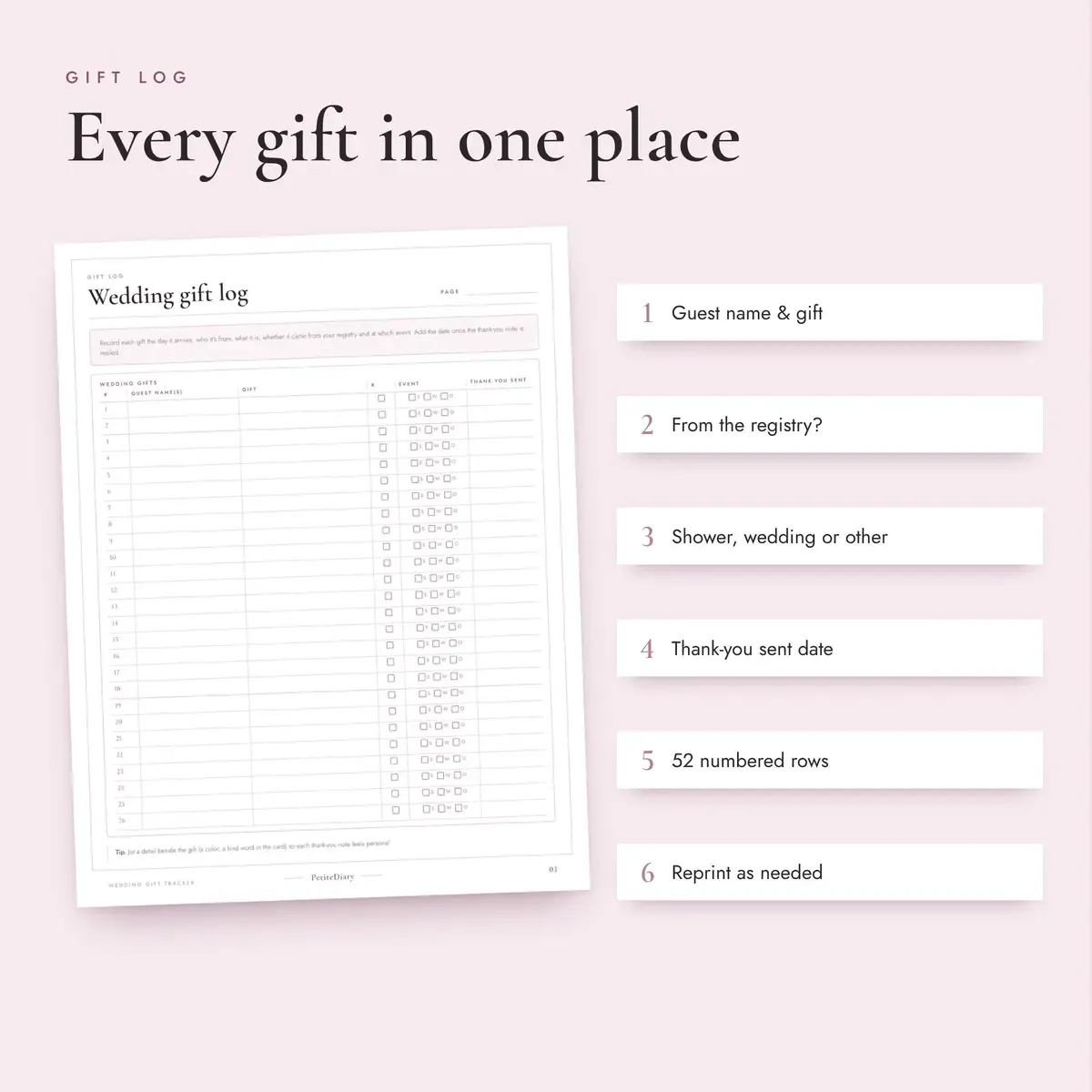 Wedding Gift Tracker, image 3