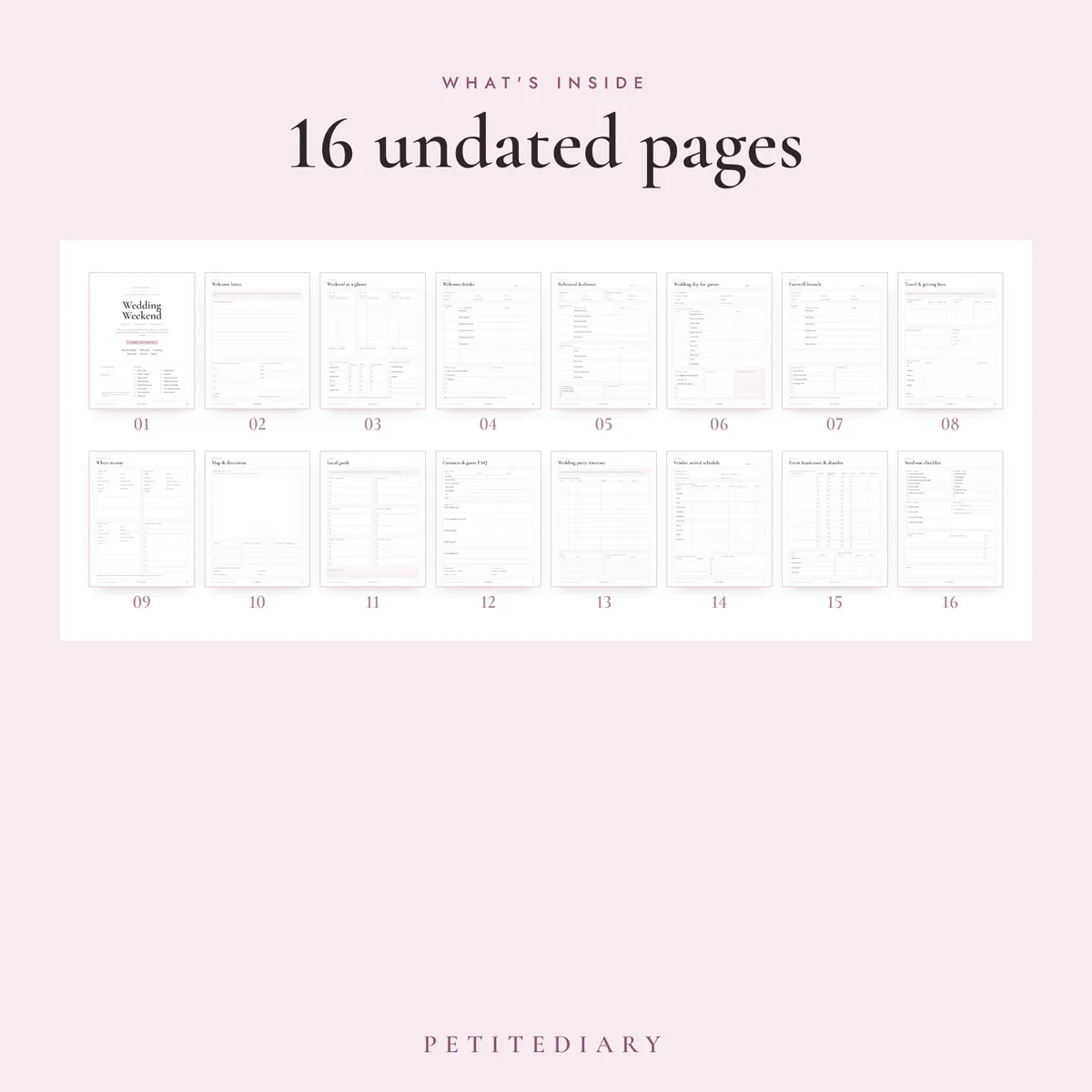 Wedding Itinerary Template, image 2