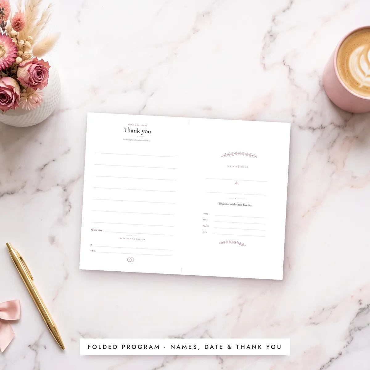 Wedding Program Template, image 5