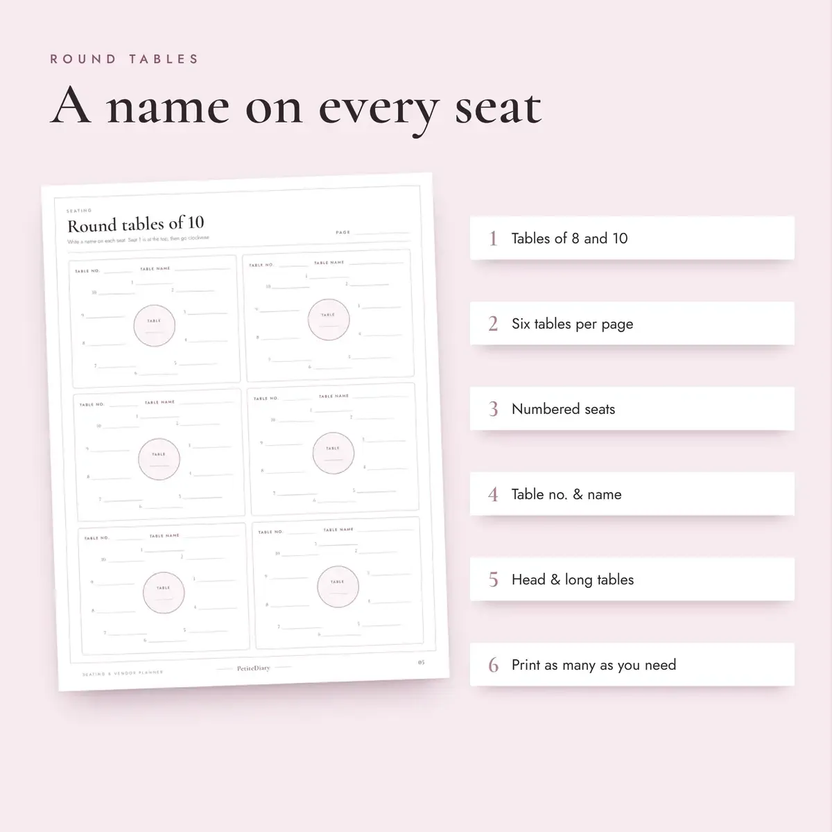 Wedding Seating Chart, image 3