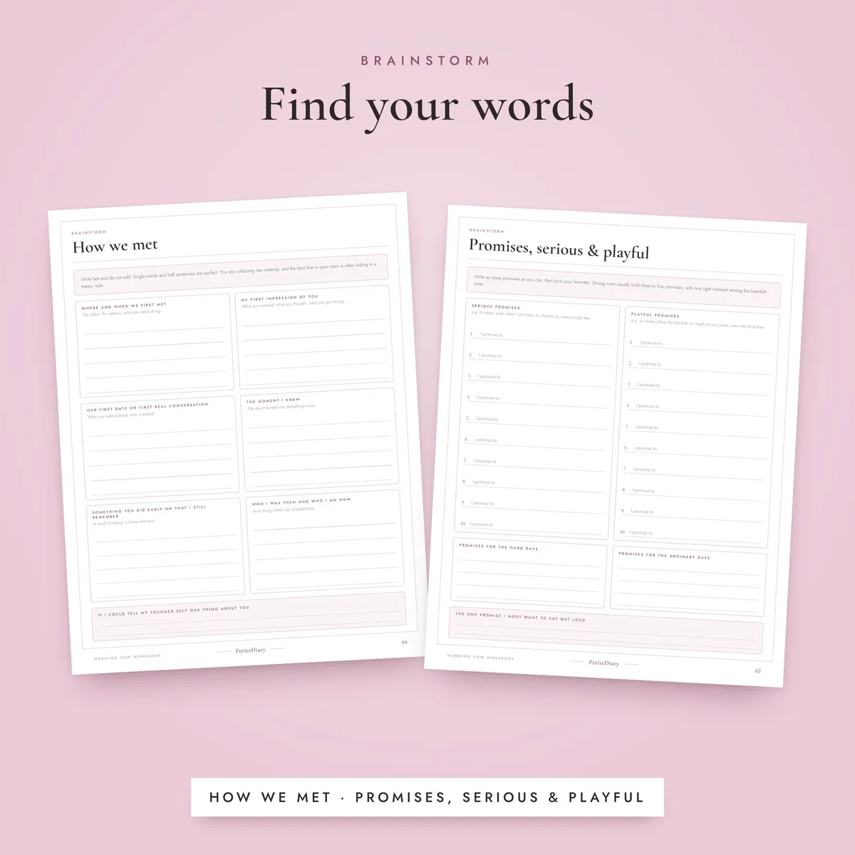 Wedding Vows Workbook, image 4